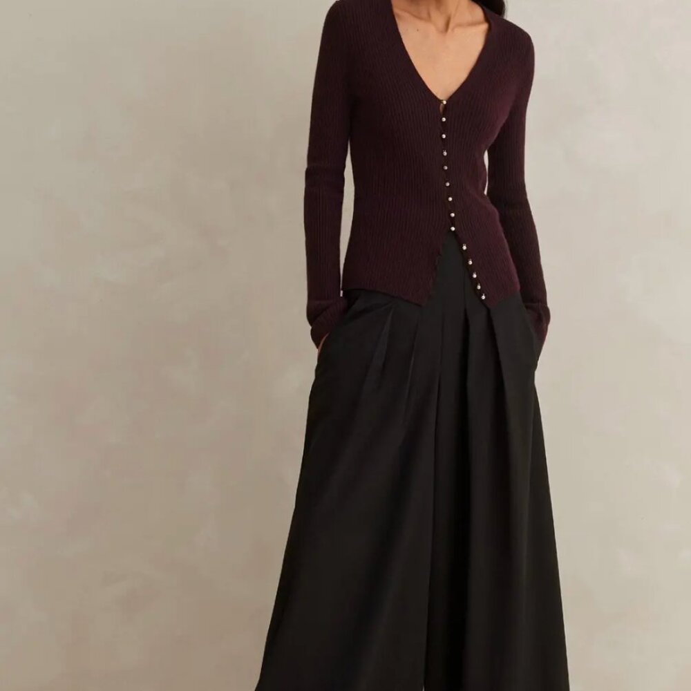 Me+Em Black Corset Waist Pant